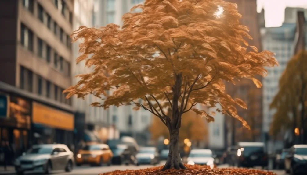 beech trees in urban