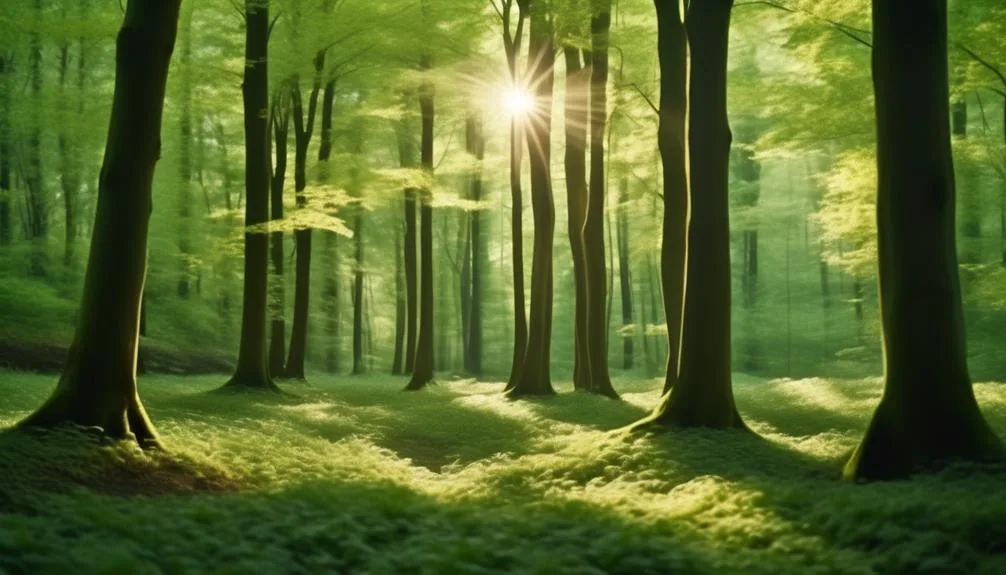 beech trees wide canopies