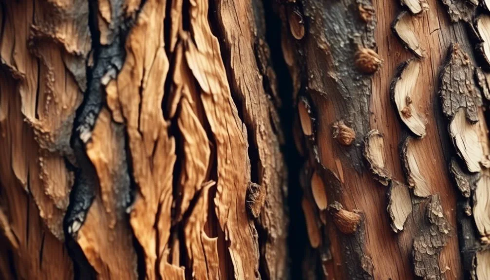 cedar tree bark peeling