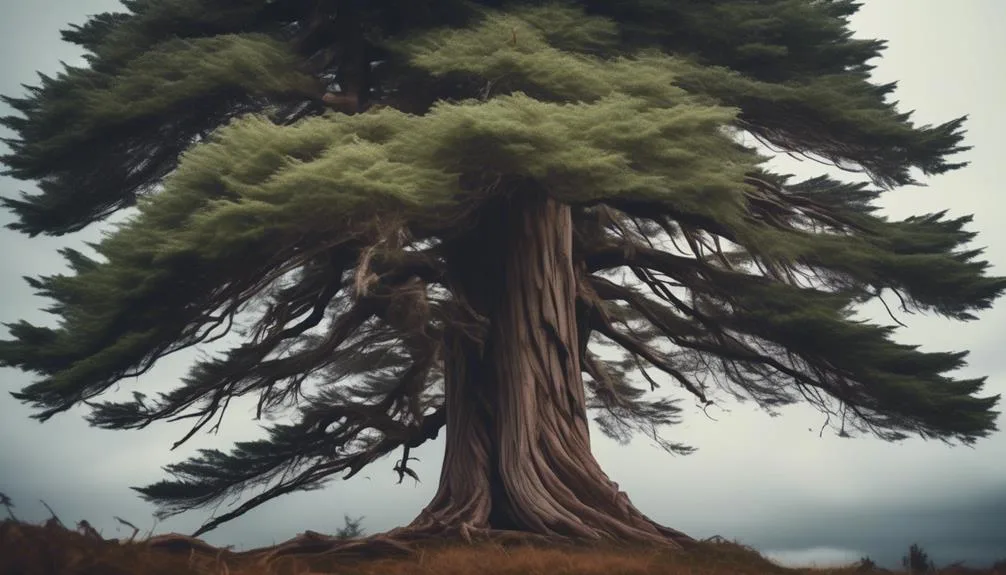 cedar tree wind tolerance