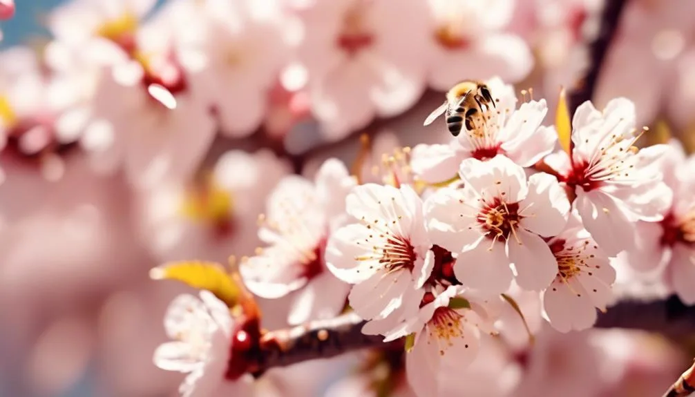 cherry trees and bee attraction