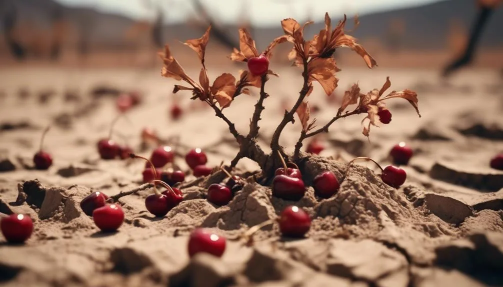 cherry trees and drought