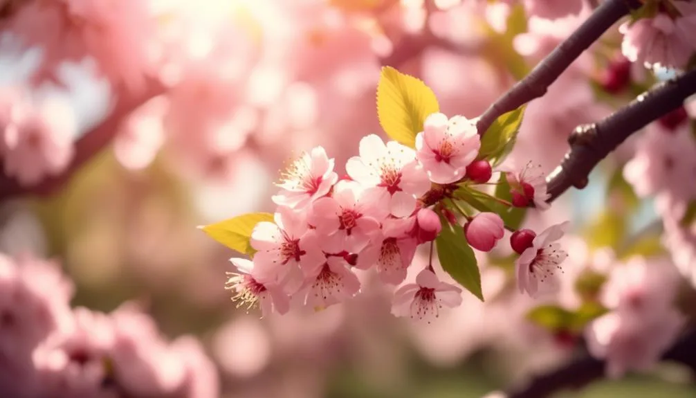 cherry trees and sweet fruit