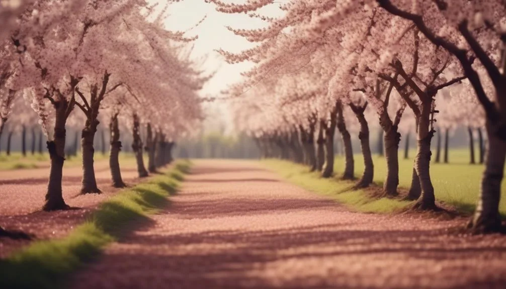 cherry trees as windbreaks