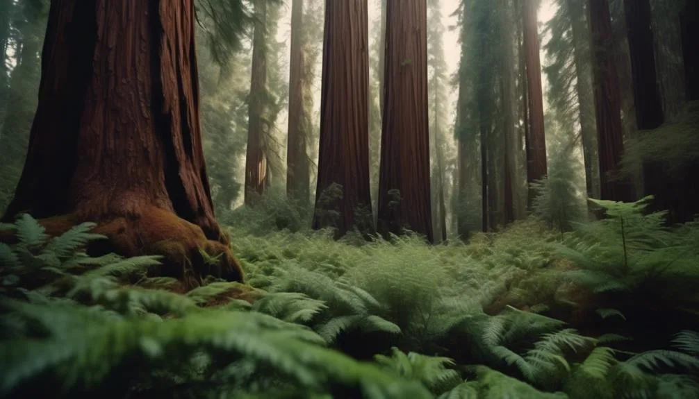 coexistence of redwood trees
