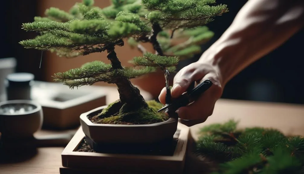 creating a miniature spruce