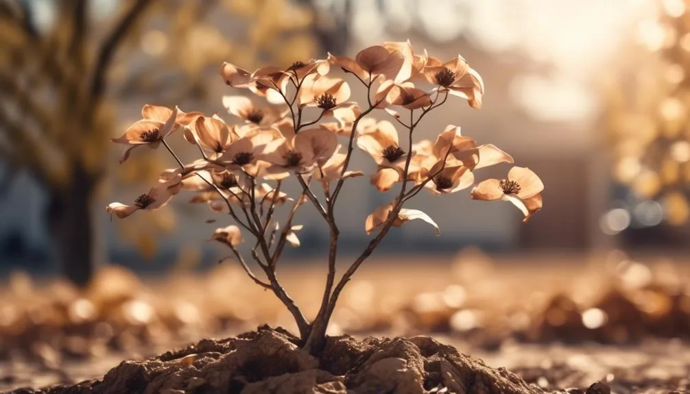 dogwood trees and drought