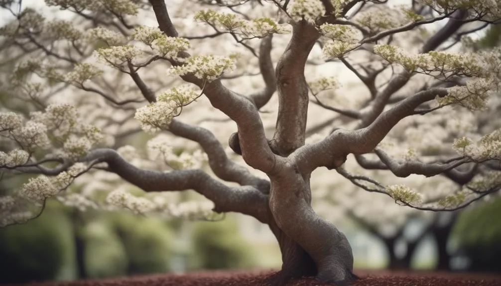 dogwood trees and horizontal branches