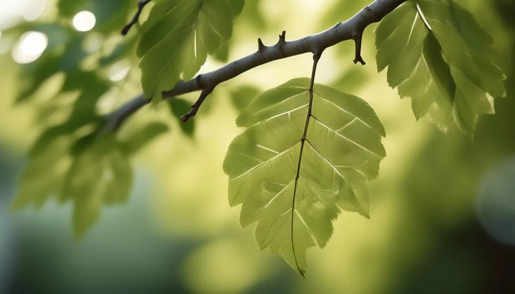 elm tree leaf asymmetry