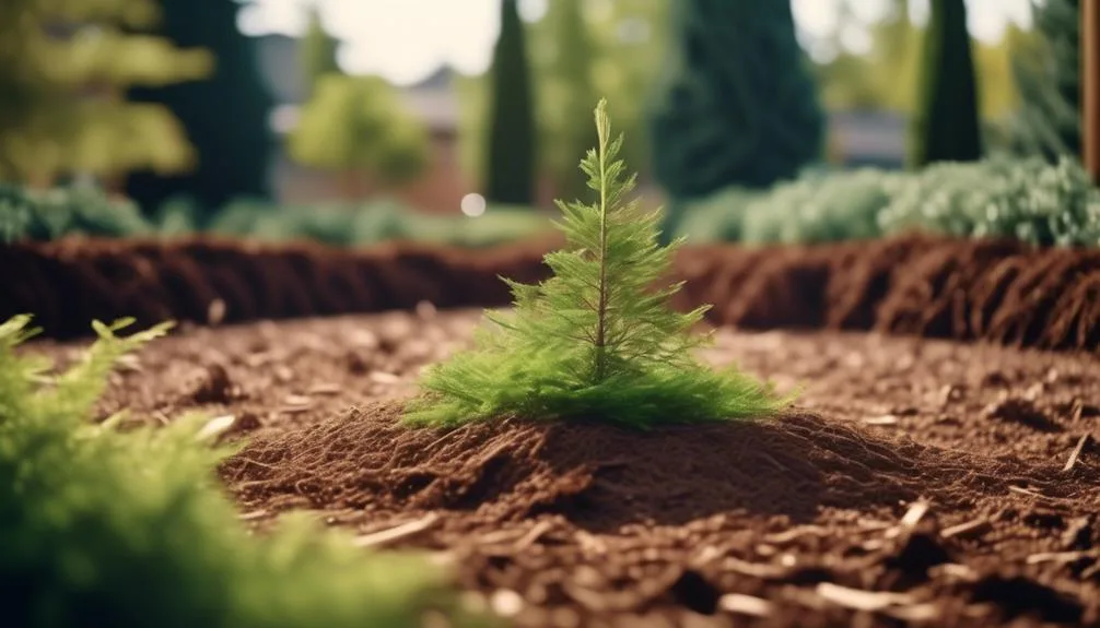 establishing a young cedar