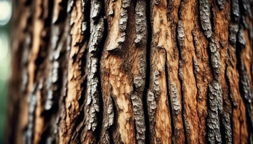 hickory trees and shaggy bark