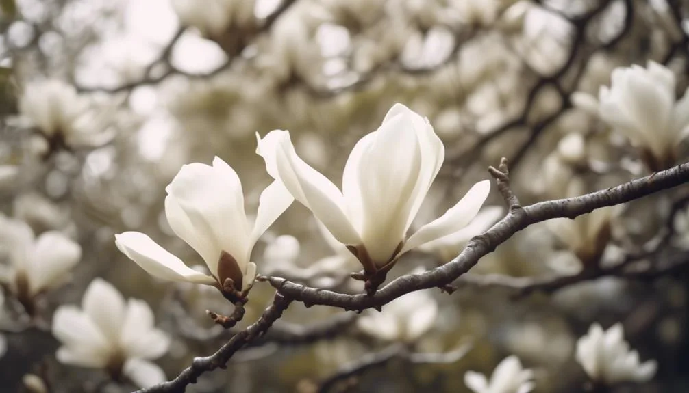 magnolia trees and strong winds