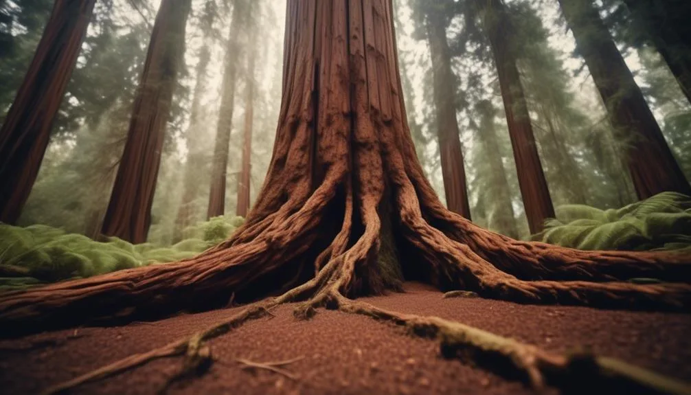 shallow roots of redwoods