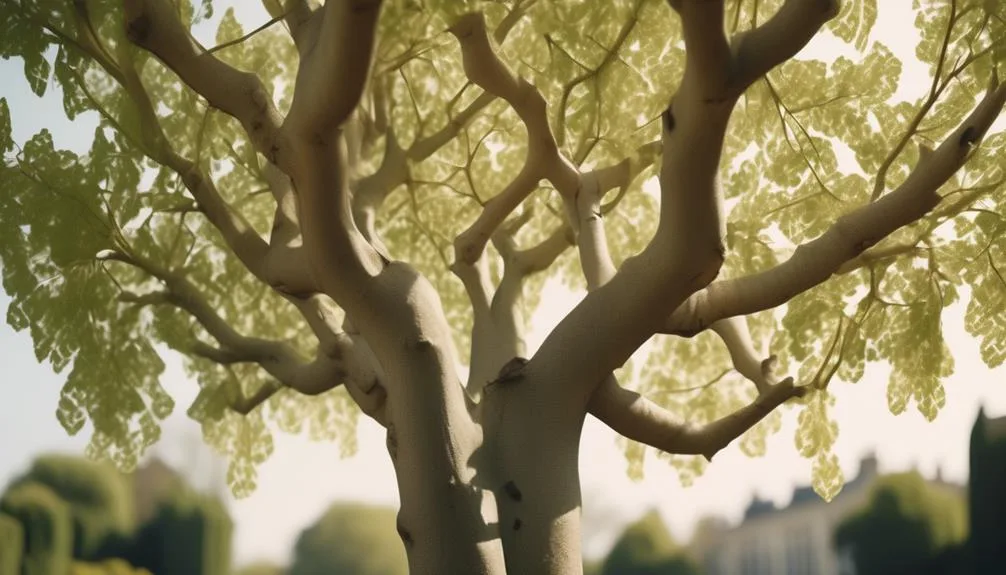 shaping sycamore trees with training