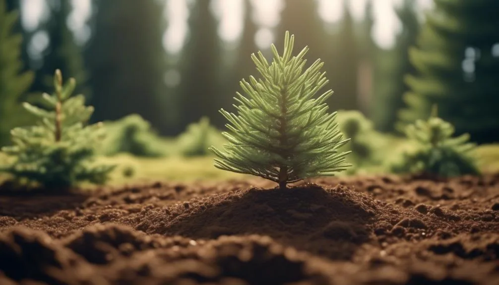 spruce trees and acidic soil