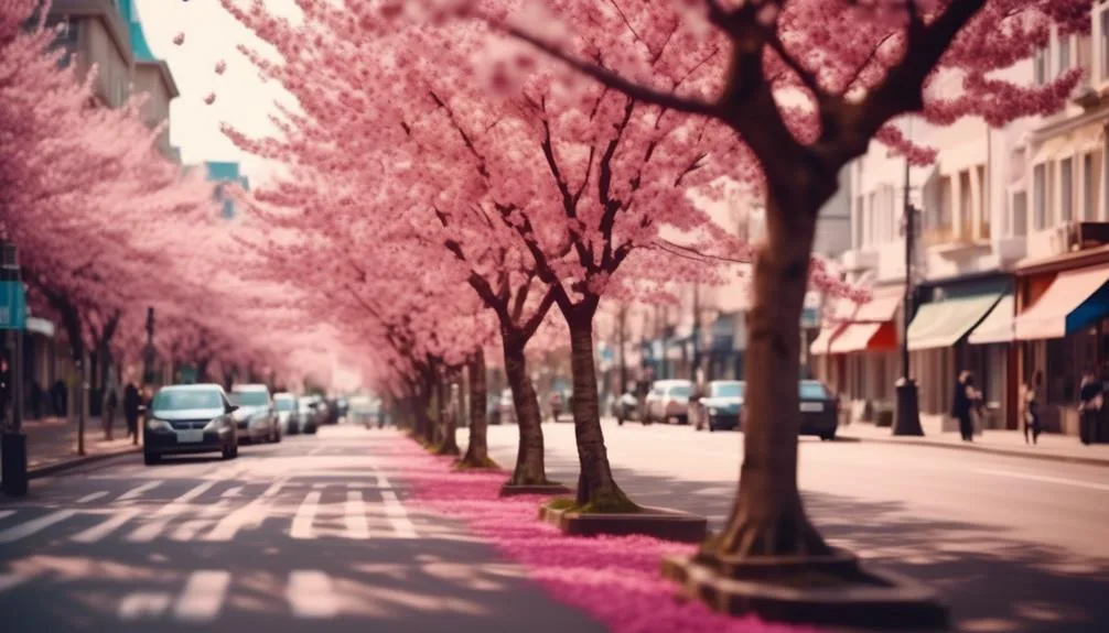 urban planting cherry tree