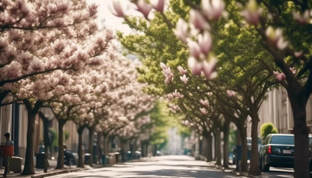 urban planting magnolia trees